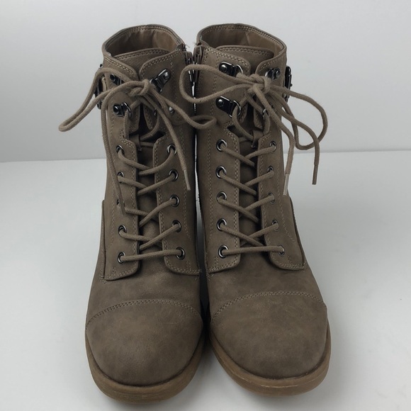 G by Guess Glassy Brown Heeled Ankle Boots 9 - Picture 2 of 8